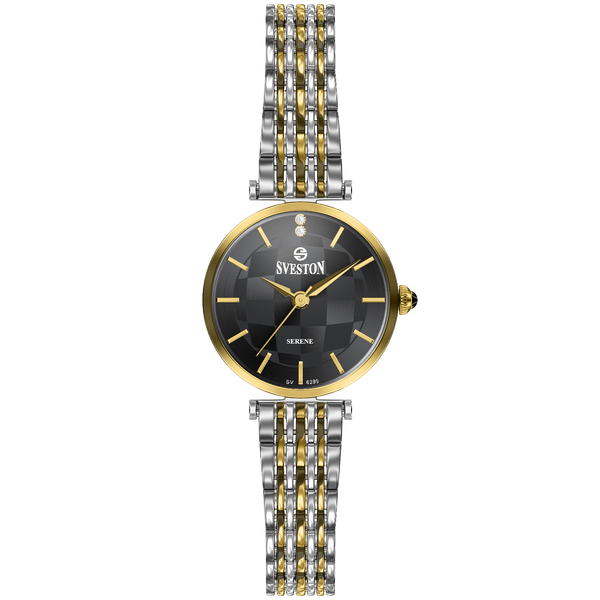 SILVER GOLD BLACK ROUND