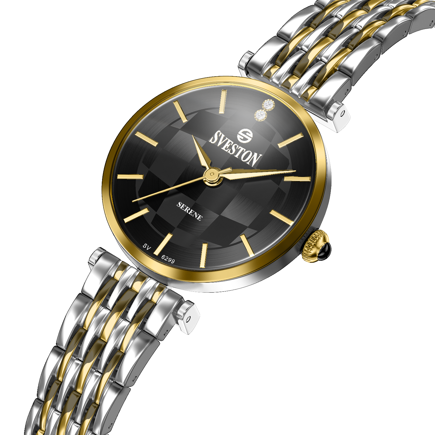 Serene Silver Gold Black