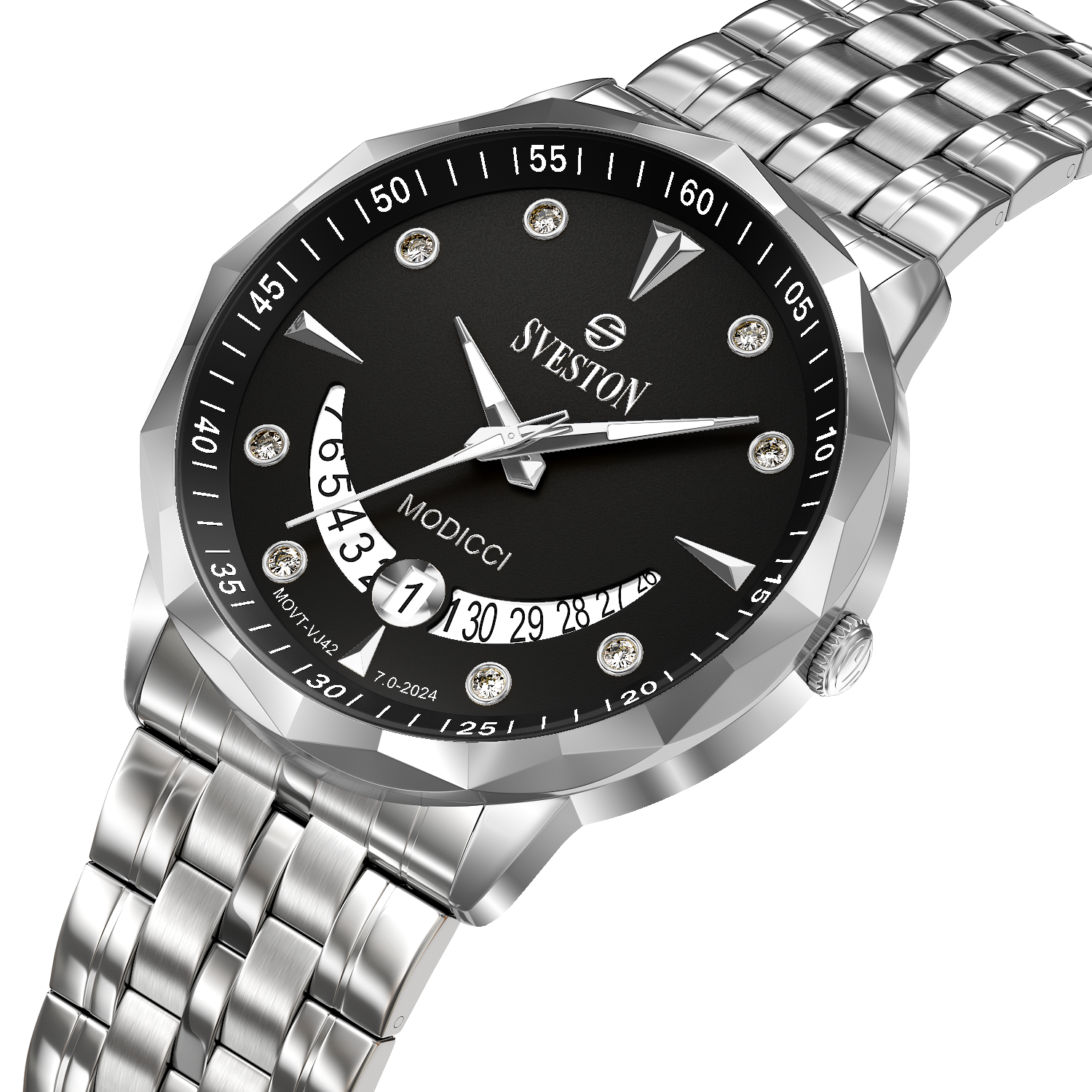 Modicci Silver Black